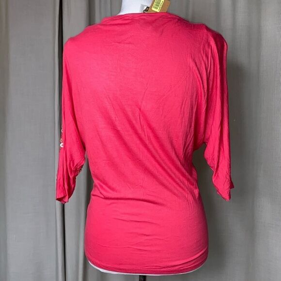 Cremieux Elbow Sleeve Embellished Tee Sz XS NWT!! - Picture 4 of 6